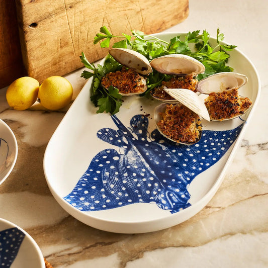 Ray the Stingray Large Coupe Oval Platter