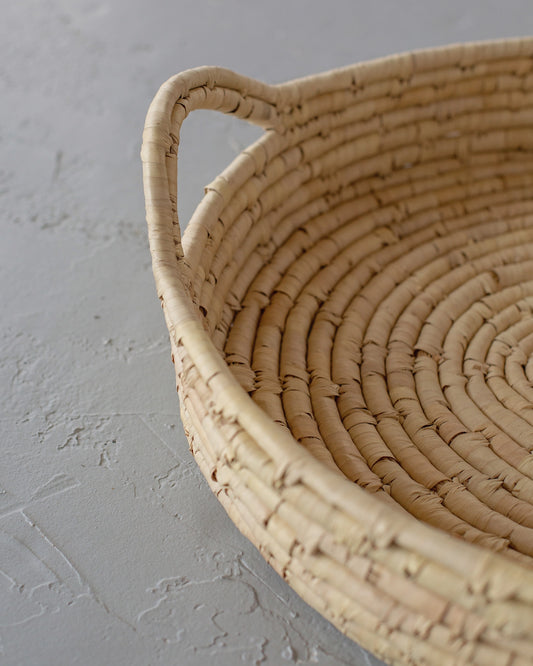 Palm Leaf Large Woven Tray