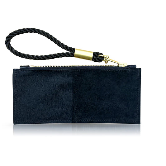 Leather Clutch + Rope Wristlet
