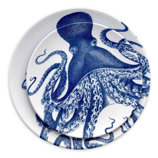 SetLucy the Octopus Melamine Salad Plates