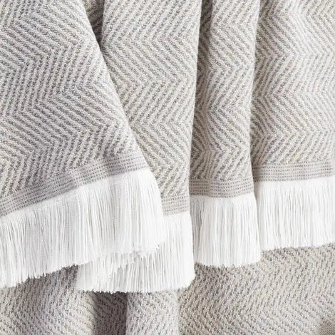 Sunbrella® Herringbone Indoor Outdoor Throw