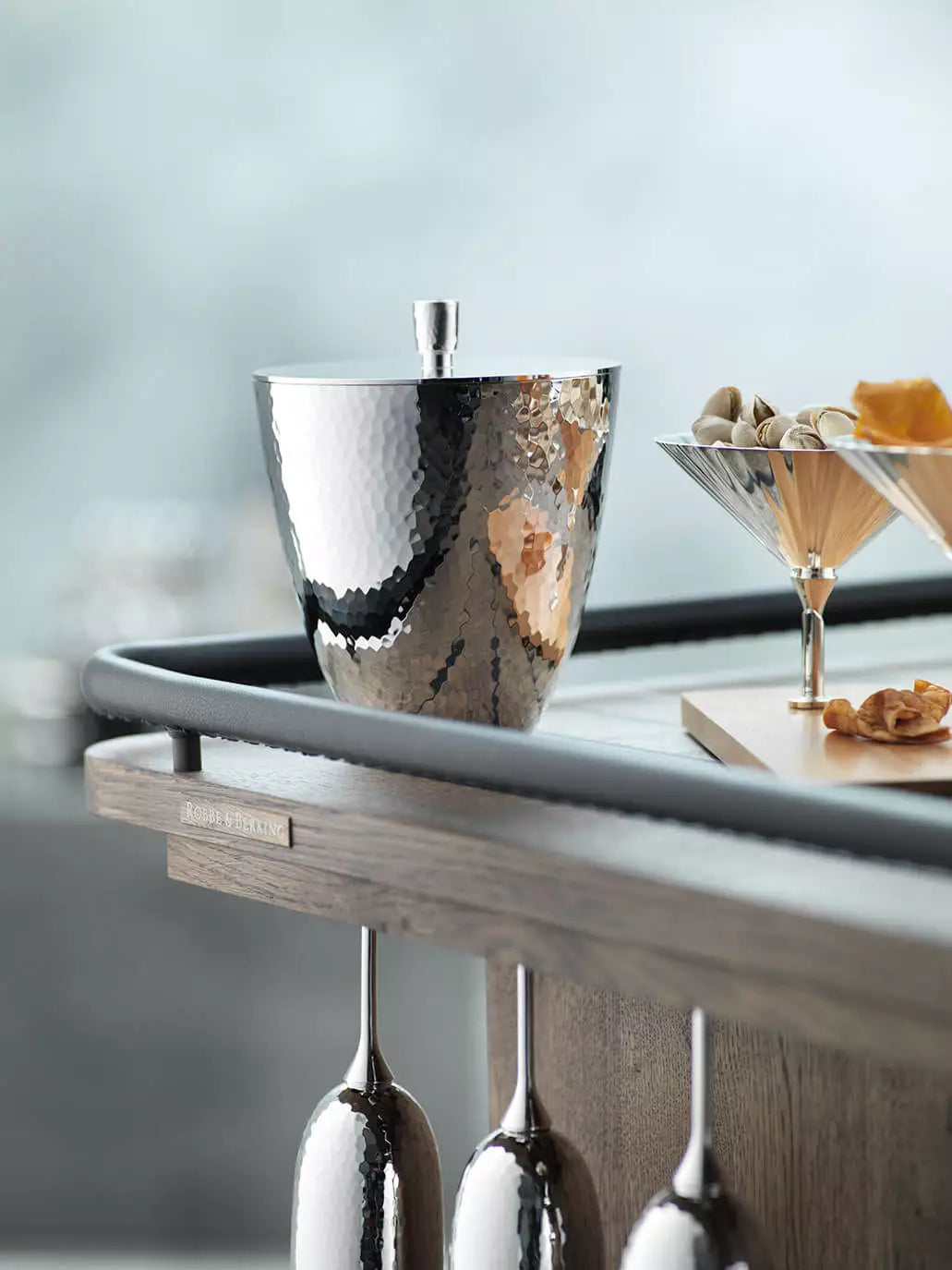 Martelé ice bucket lid (90g silverplated)