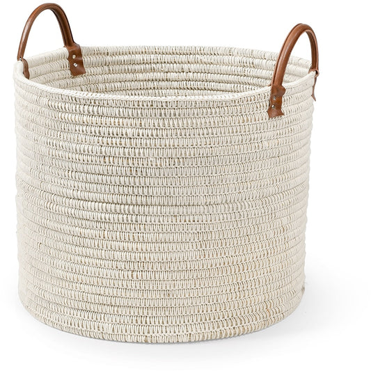 White Planter Basket