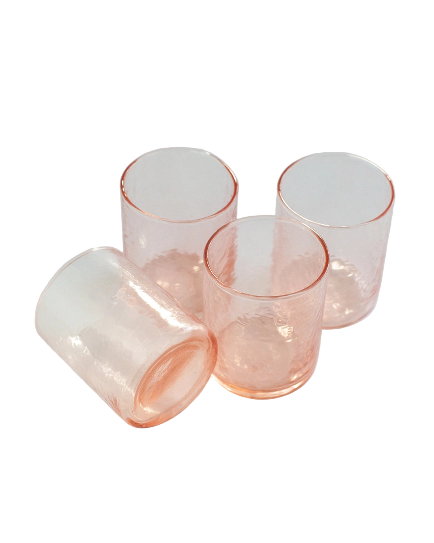 Handblown Hammered Glasses