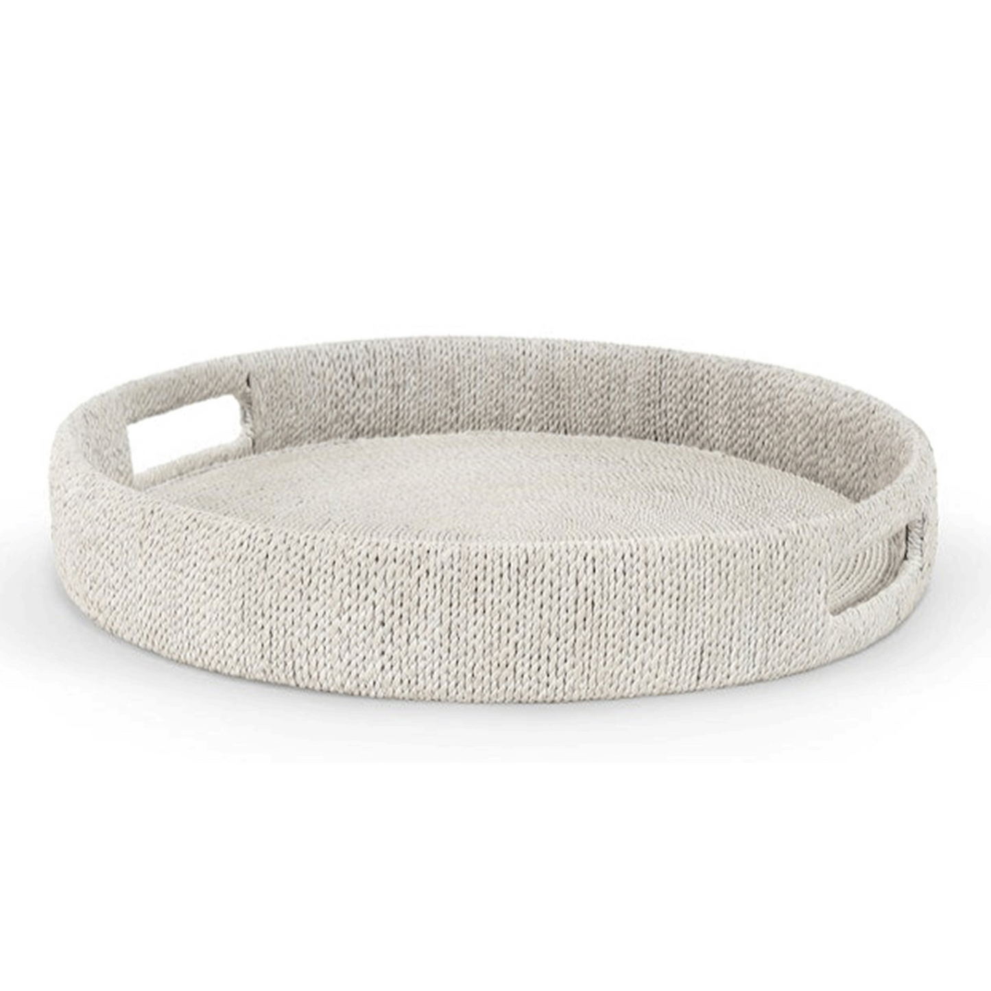 White Seagrass Rope Tray