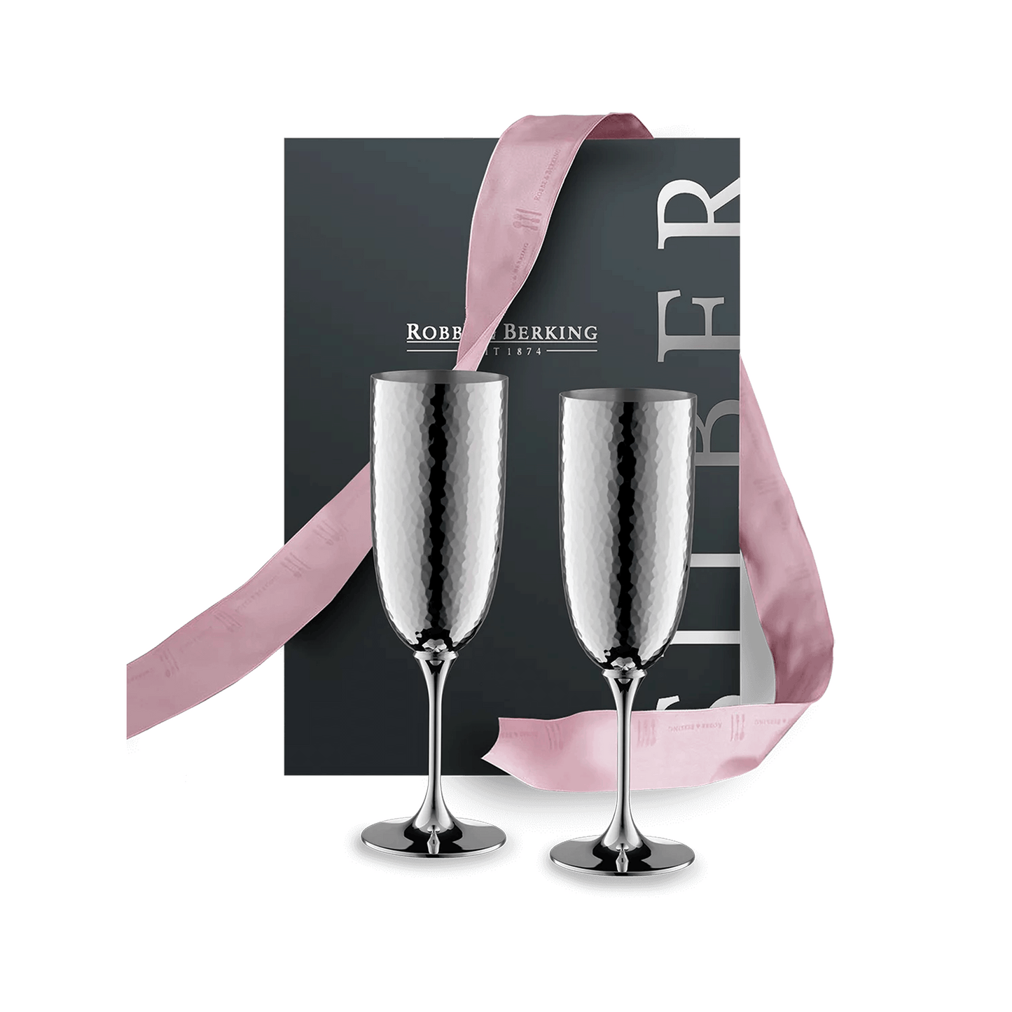 Martelé Champagne Gift Set (90g silverplated)