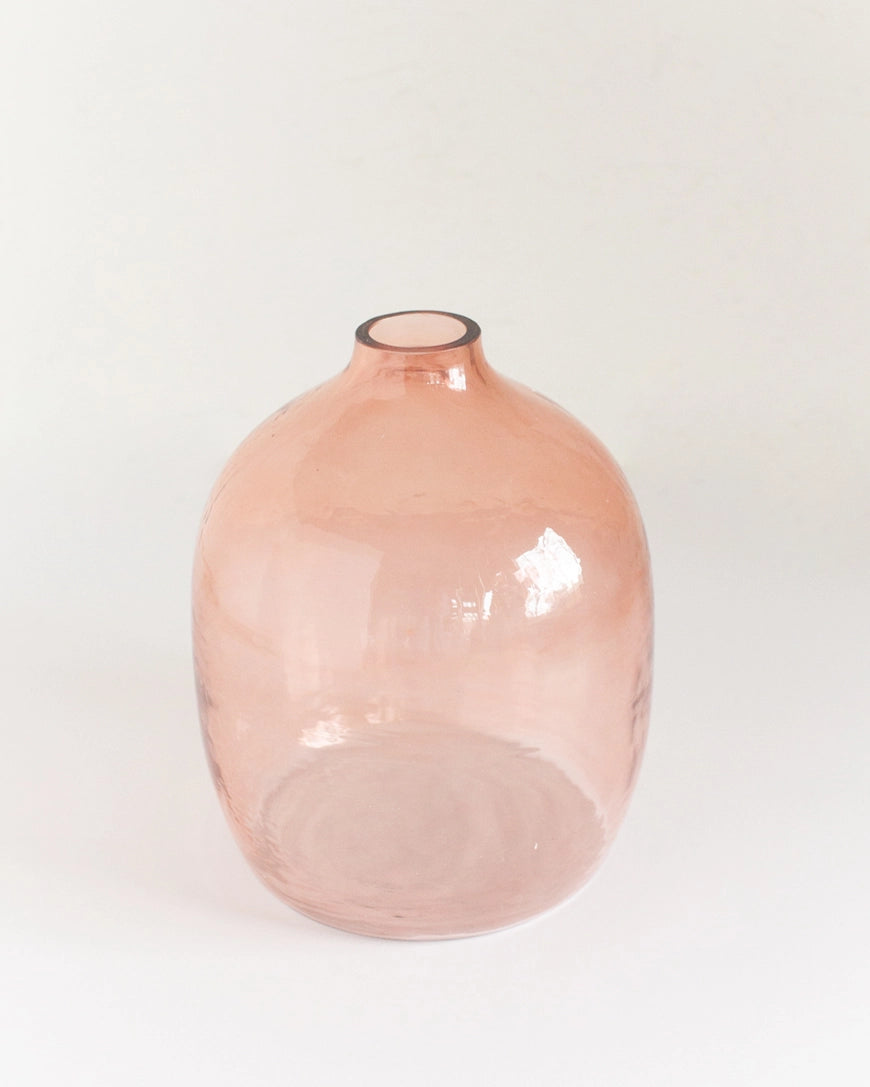 Hebron Handblown Hammered Glass Vase