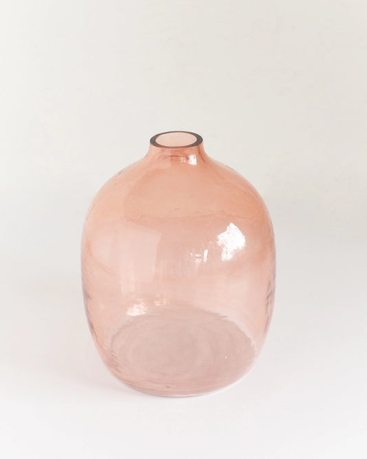 Hebron Handblown Hammered Glass Vase
