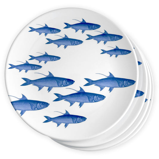 School of Fish Melamine Dinner Plates