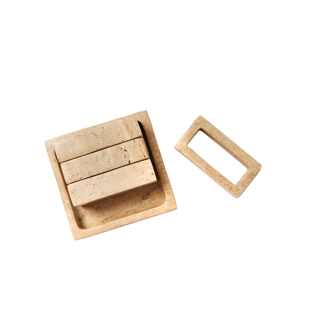 Travertino Napkin Rings