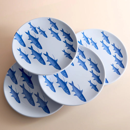 School of Fish Melamine Dinner Plates