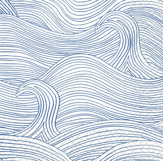 Wind Waves Paper Cocktail Napkins