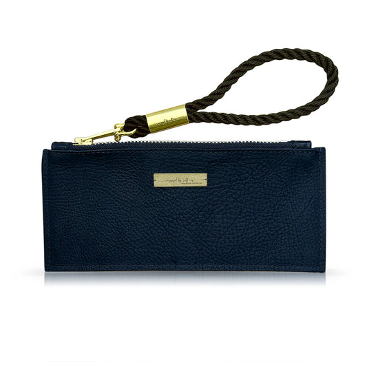 Leather Clutch + Rope Wristlet