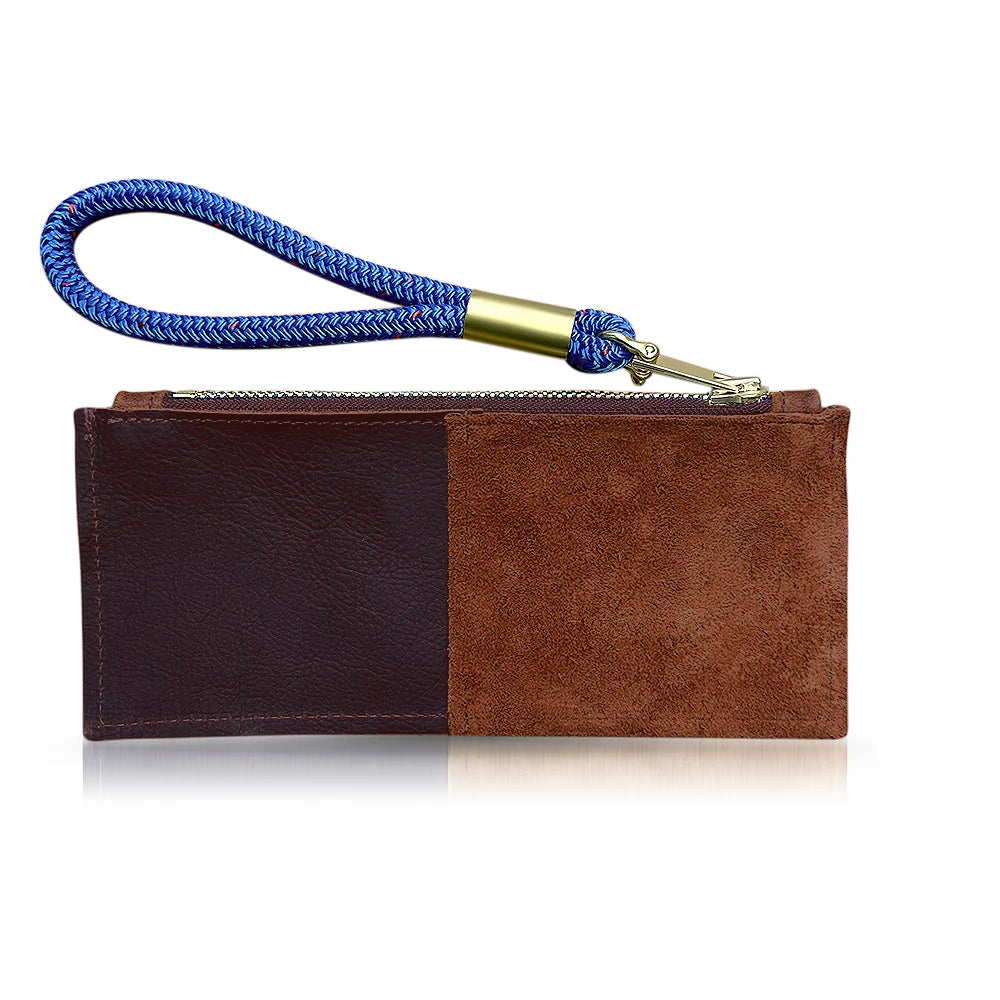 Leather Clutch + Rope Wristlet