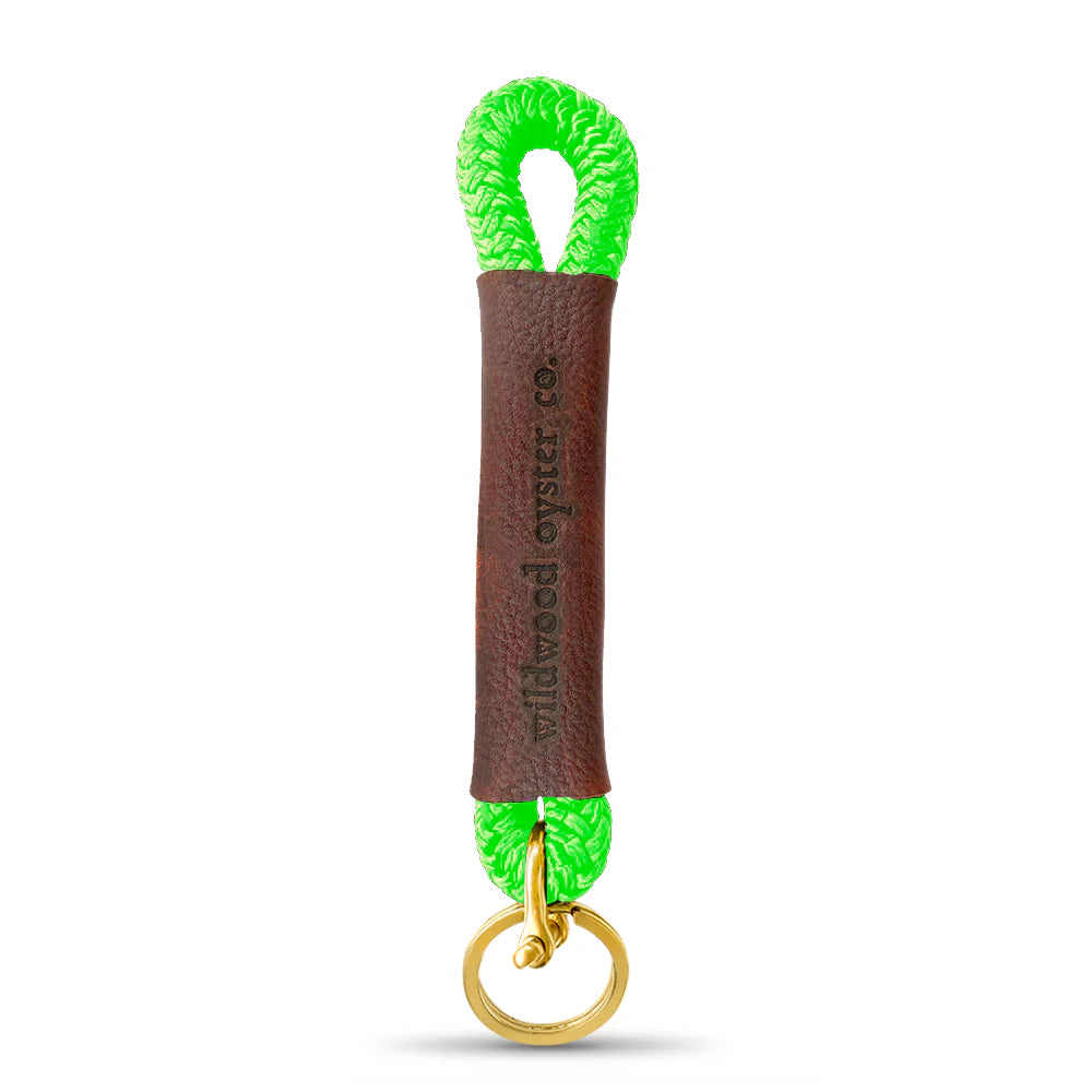 Rope & Leather Keychain