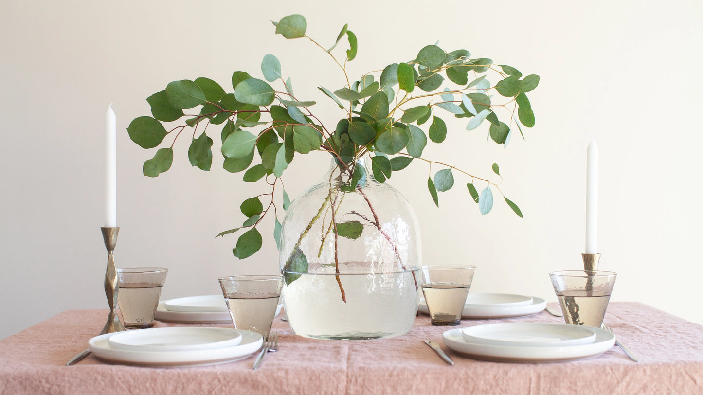 Hebron Handblown Hammered Glass Vase