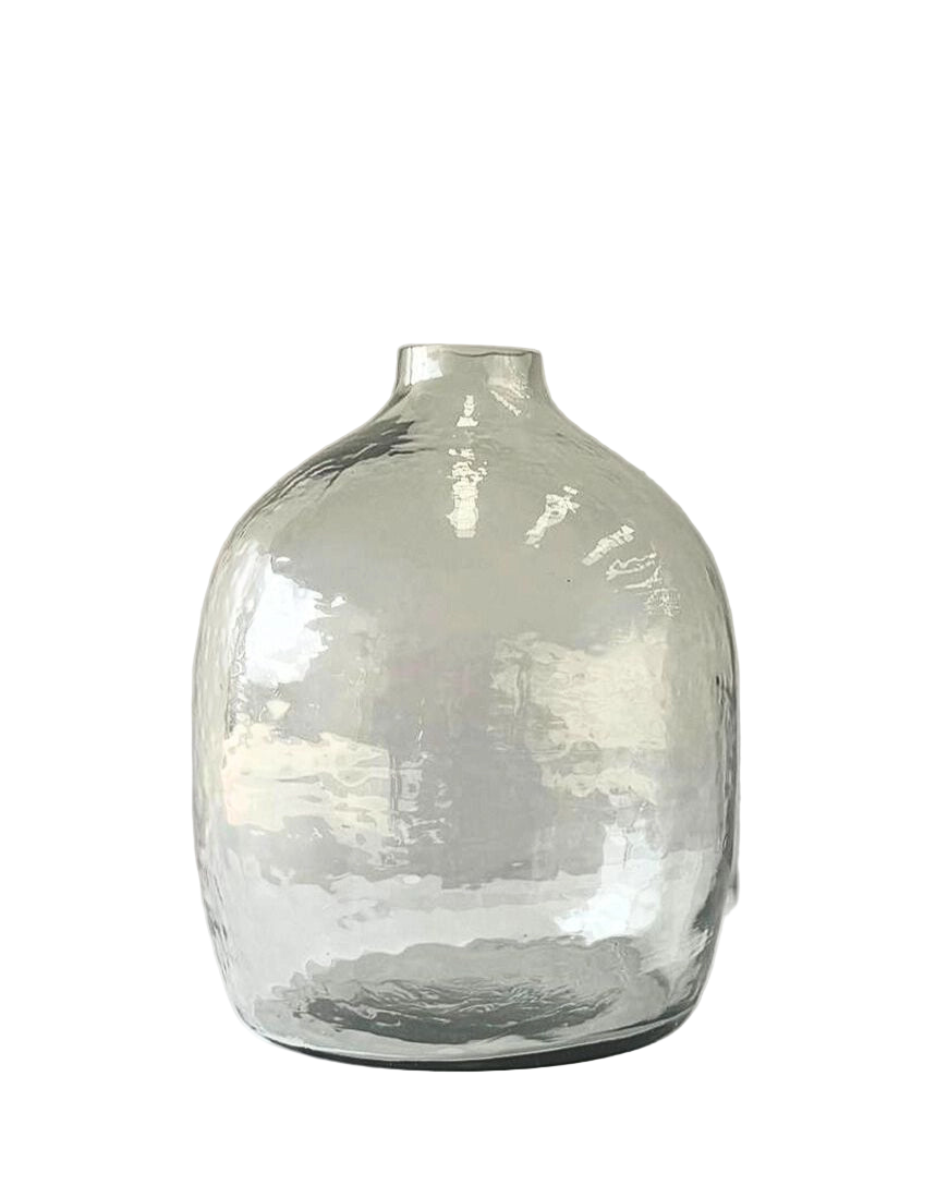 Hebron Handblown Hammered Glass Vase