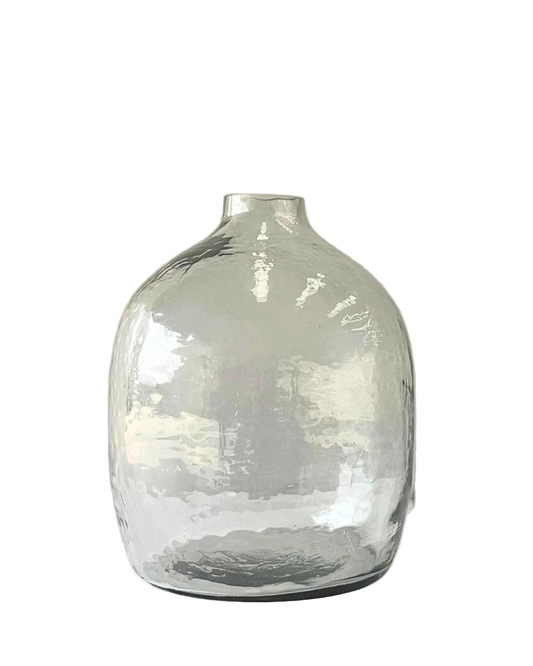Hebron Handblown Hammered Glass Vase