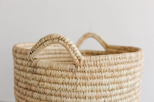 Palm Leaf Laundry Basket