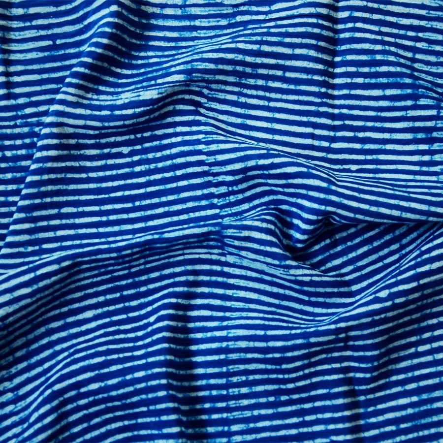 Indi Beach Life Stripe Block Printed Scarf