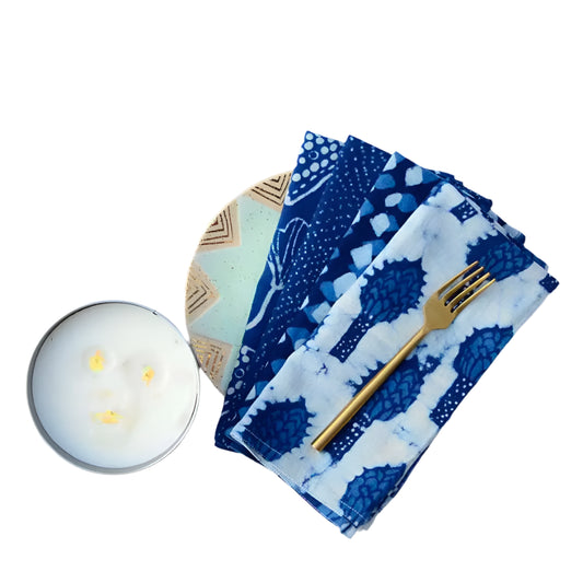 Mix + Match Indigo Napkins