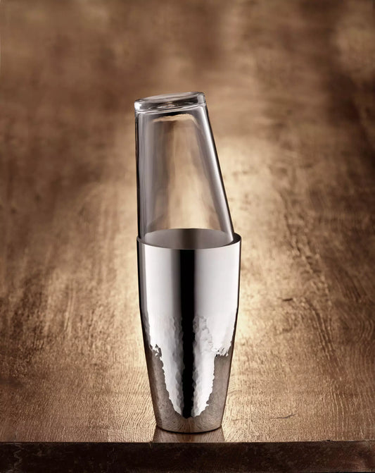 Martelé Cocktail shaker with glass (90g silverplated)