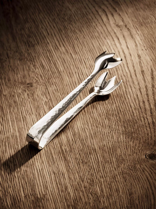 Martelé Ice tongs (150g massive silverplated)