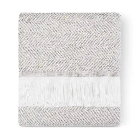 Sunbrella® Herringbone Indoor Outdoor Throw